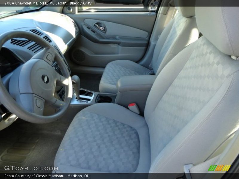 Black / Gray 2004 Chevrolet Malibu LS V6 Sedan