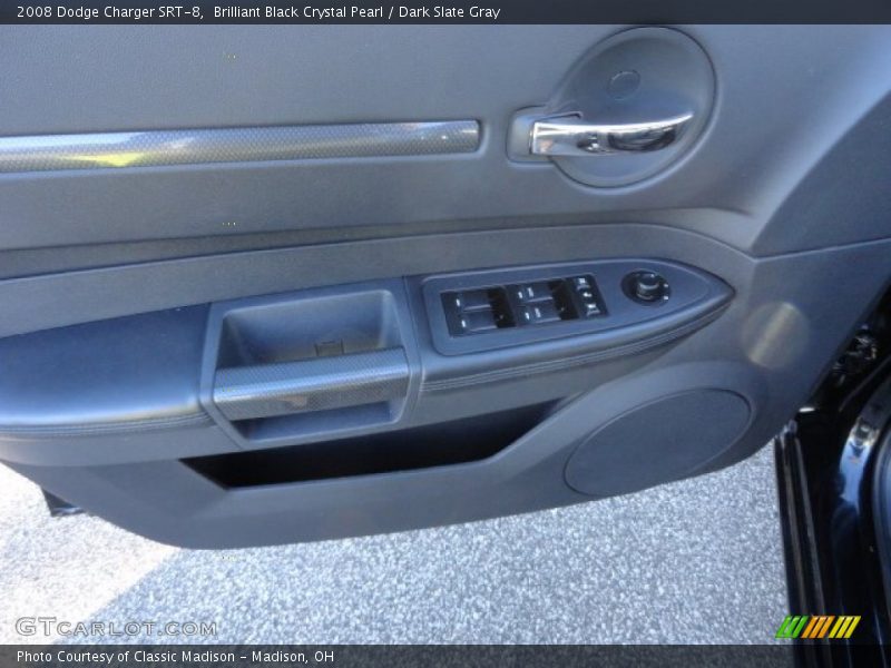 Brilliant Black Crystal Pearl / Dark Slate Gray 2008 Dodge Charger SRT-8