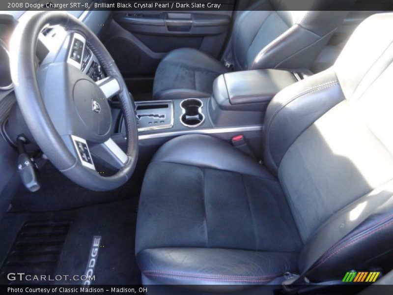 Brilliant Black Crystal Pearl / Dark Slate Gray 2008 Dodge Charger SRT-8
