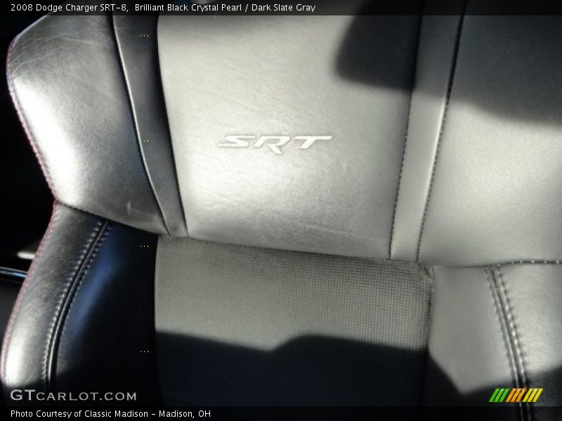 Brilliant Black Crystal Pearl / Dark Slate Gray 2008 Dodge Charger SRT-8