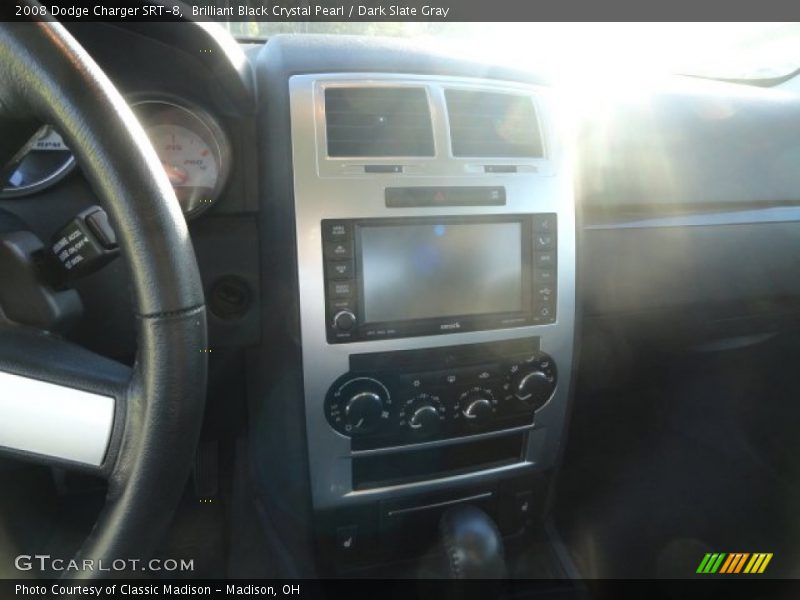 Brilliant Black Crystal Pearl / Dark Slate Gray 2008 Dodge Charger SRT-8