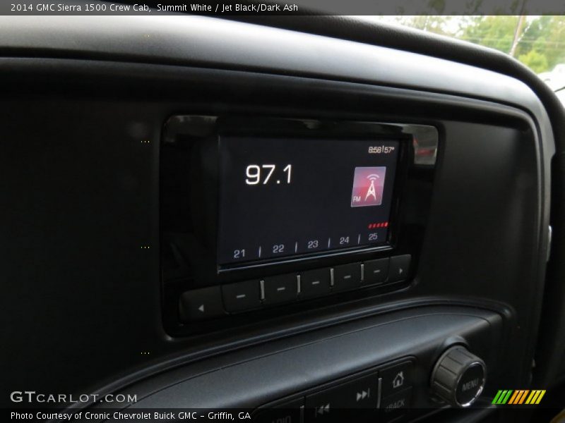 Summit White / Jet Black/Dark Ash 2014 GMC Sierra 1500 Crew Cab