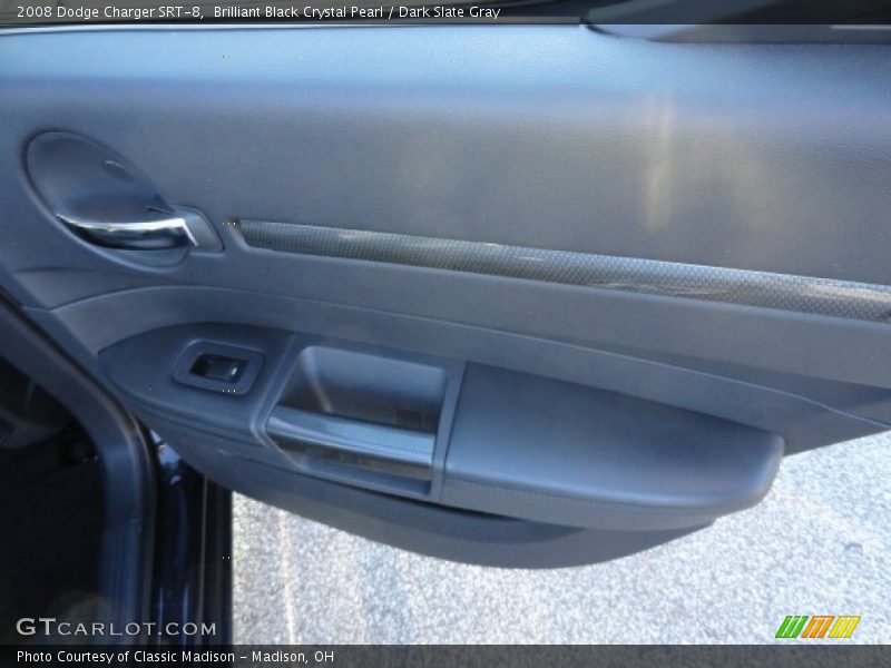 Brilliant Black Crystal Pearl / Dark Slate Gray 2008 Dodge Charger SRT-8