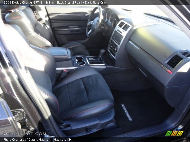 Brilliant Black Crystal Pearl / Dark Slate Gray 2008 Dodge Charger SRT-8