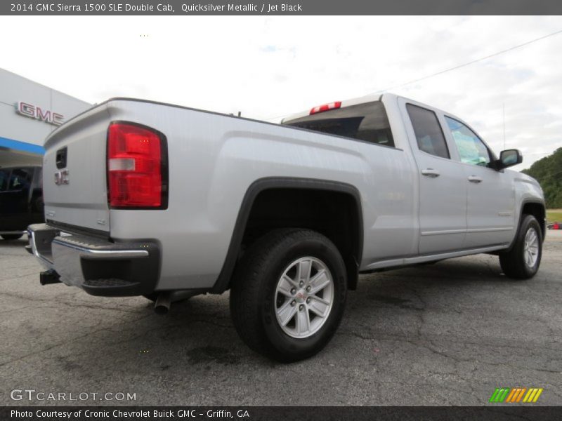 Quicksilver Metallic / Jet Black 2014 GMC Sierra 1500 SLE Double Cab