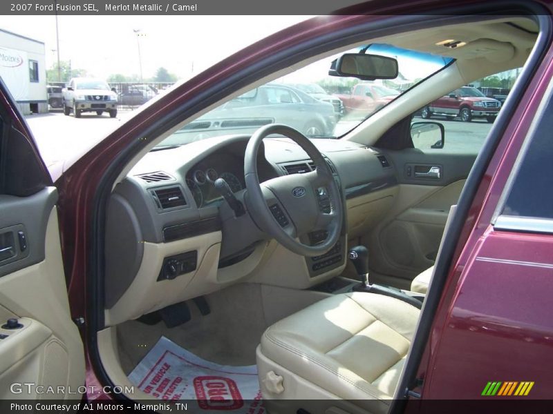 Merlot Metallic / Camel 2007 Ford Fusion SEL
