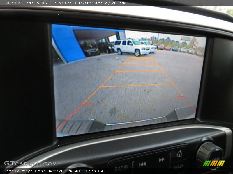 Quicksilver Metallic / Jet Black 2014 GMC Sierra 1500 SLE Double Cab