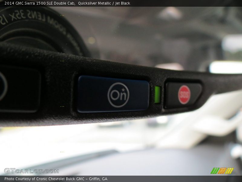 Quicksilver Metallic / Jet Black 2014 GMC Sierra 1500 SLE Double Cab