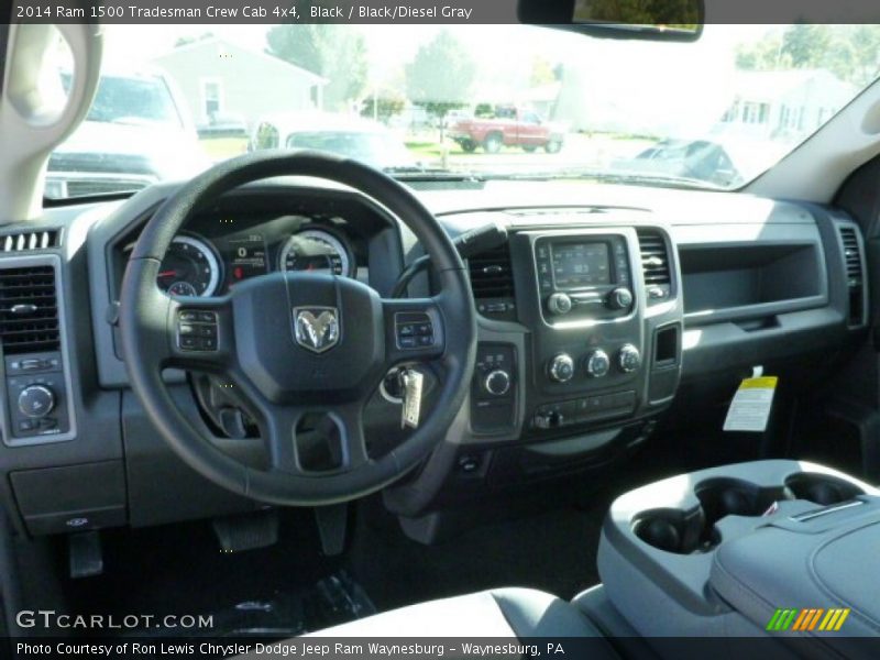 Black / Black/Diesel Gray 2014 Ram 1500 Tradesman Crew Cab 4x4