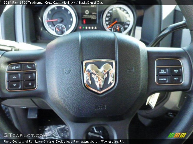 Black / Black/Diesel Gray 2014 Ram 1500 Tradesman Crew Cab 4x4