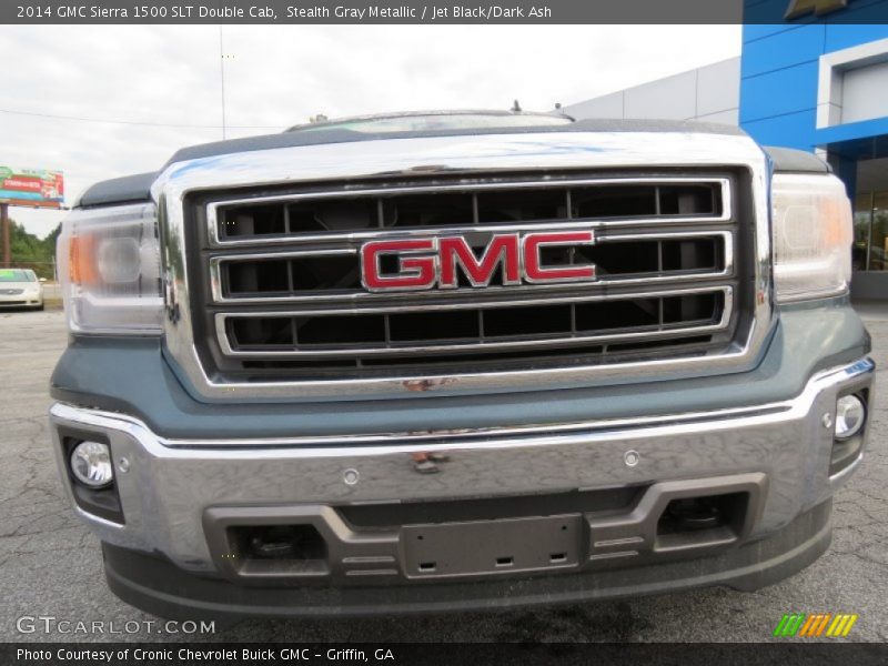 Stealth Gray Metallic / Jet Black/Dark Ash 2014 GMC Sierra 1500 SLT Double Cab