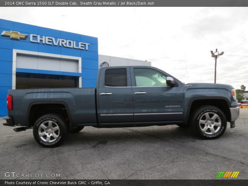 Stealth Gray Metallic / Jet Black/Dark Ash 2014 GMC Sierra 1500 SLT Double Cab
