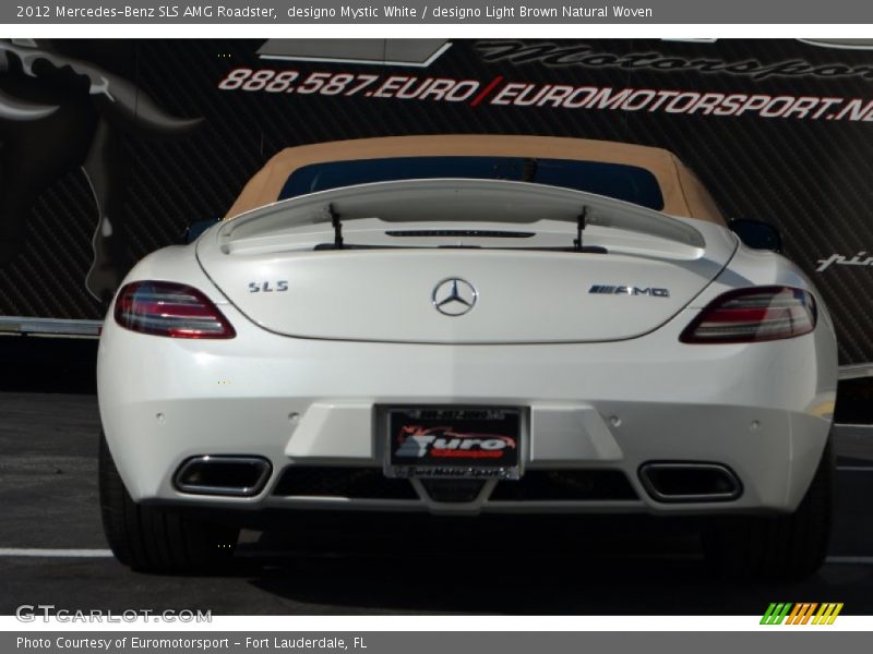 designo Mystic White / designo Light Brown Natural Woven 2012 Mercedes-Benz SLS AMG Roadster
