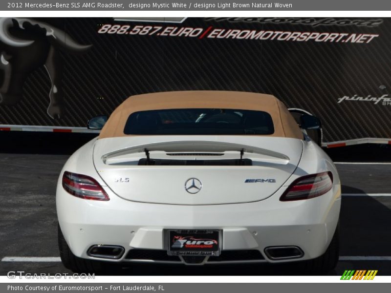 designo Mystic White / designo Light Brown Natural Woven 2012 Mercedes-Benz SLS AMG Roadster