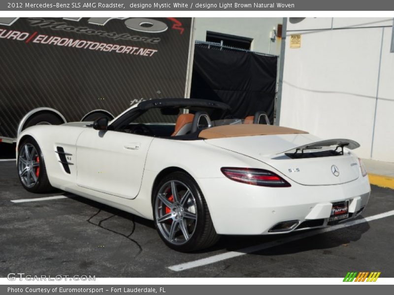 designo Mystic White / designo Light Brown Natural Woven 2012 Mercedes-Benz SLS AMG Roadster