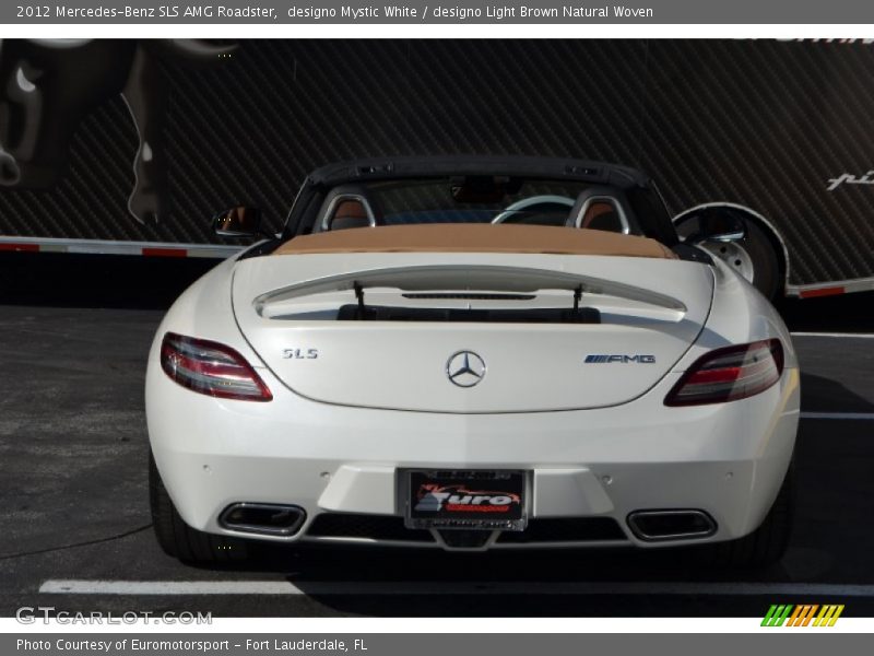 designo Mystic White / designo Light Brown Natural Woven 2012 Mercedes-Benz SLS AMG Roadster
