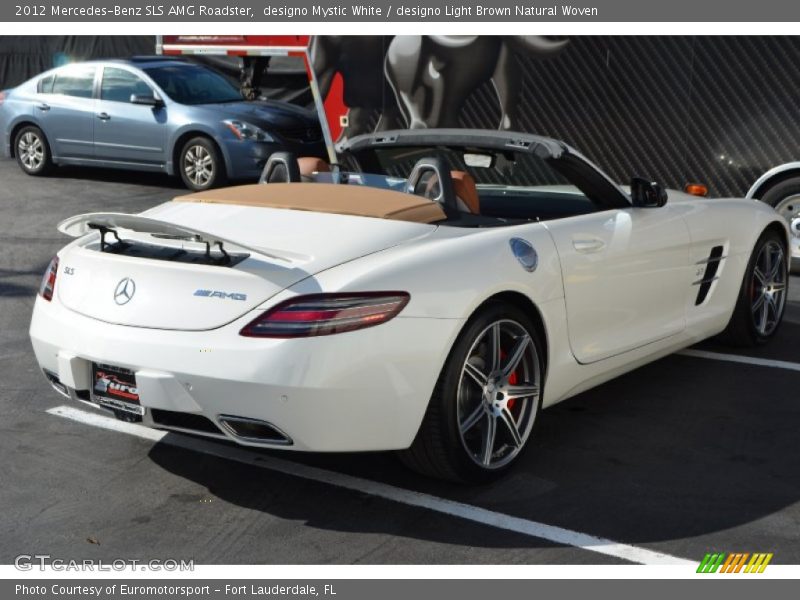 designo Mystic White / designo Light Brown Natural Woven 2012 Mercedes-Benz SLS AMG Roadster