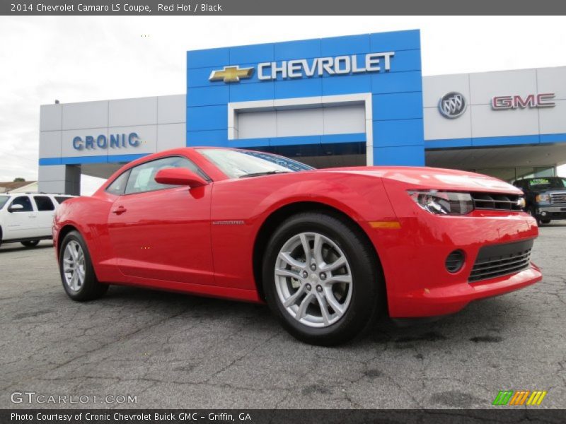 Red Hot / Black 2014 Chevrolet Camaro LS Coupe