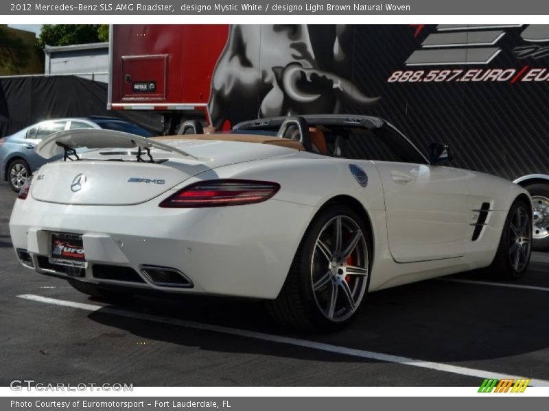 designo Mystic White / designo Light Brown Natural Woven 2012 Mercedes-Benz SLS AMG Roadster