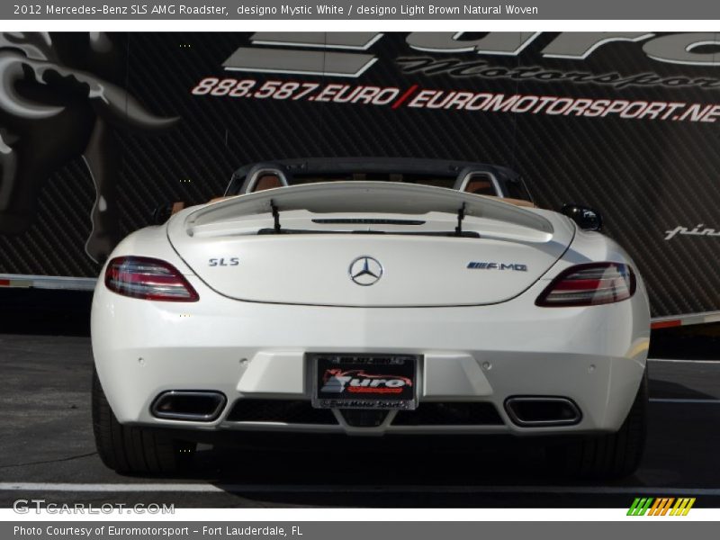 designo Mystic White / designo Light Brown Natural Woven 2012 Mercedes-Benz SLS AMG Roadster