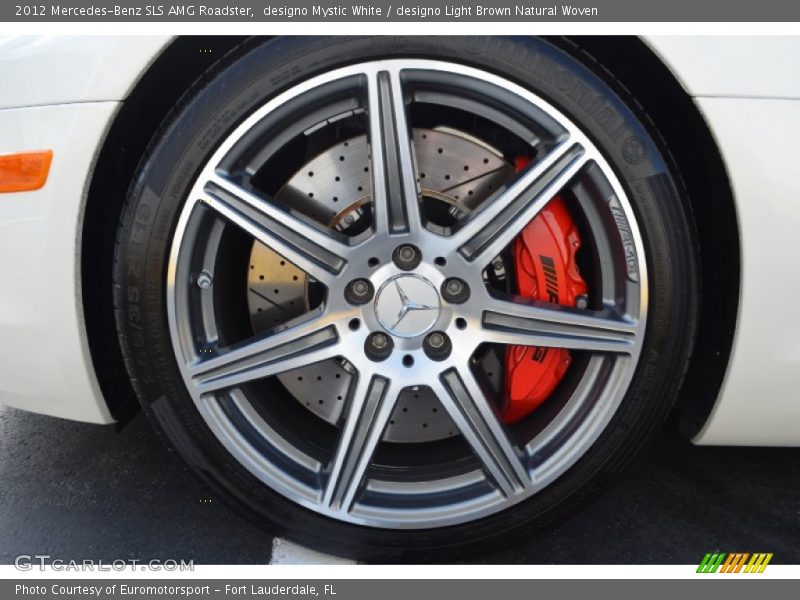 designo Mystic White / designo Light Brown Natural Woven 2012 Mercedes-Benz SLS AMG Roadster