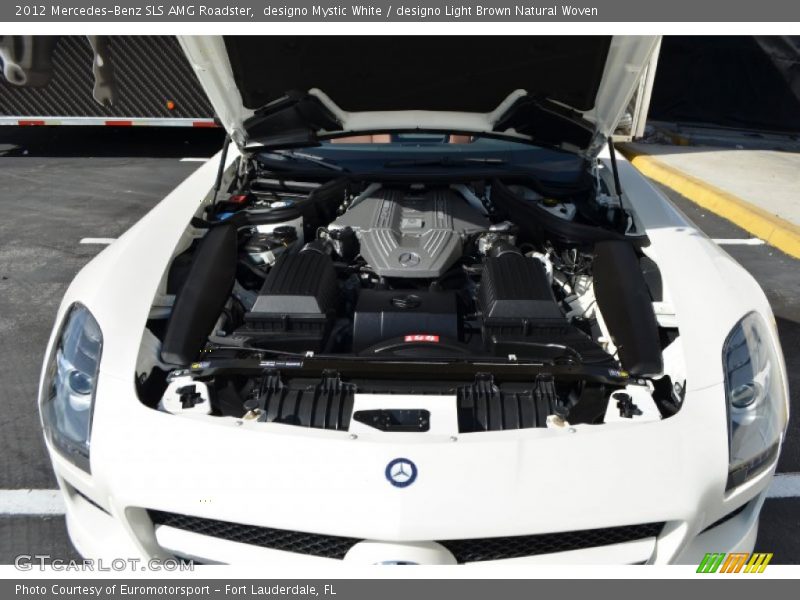designo Mystic White / designo Light Brown Natural Woven 2012 Mercedes-Benz SLS AMG Roadster