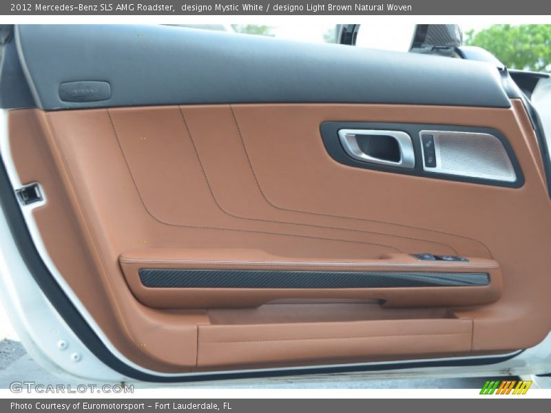 designo Mystic White / designo Light Brown Natural Woven 2012 Mercedes-Benz SLS AMG Roadster