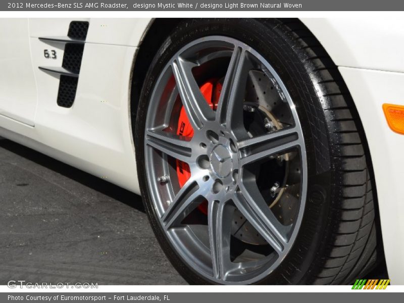 designo Mystic White / designo Light Brown Natural Woven 2012 Mercedes-Benz SLS AMG Roadster