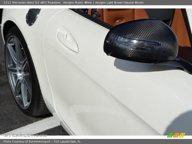 designo Mystic White / designo Light Brown Natural Woven 2012 Mercedes-Benz SLS AMG Roadster