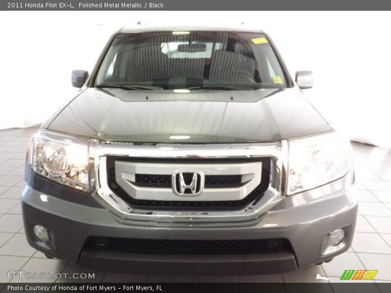Polished Metal Metallic / Black 2011 Honda Pilot EX-L