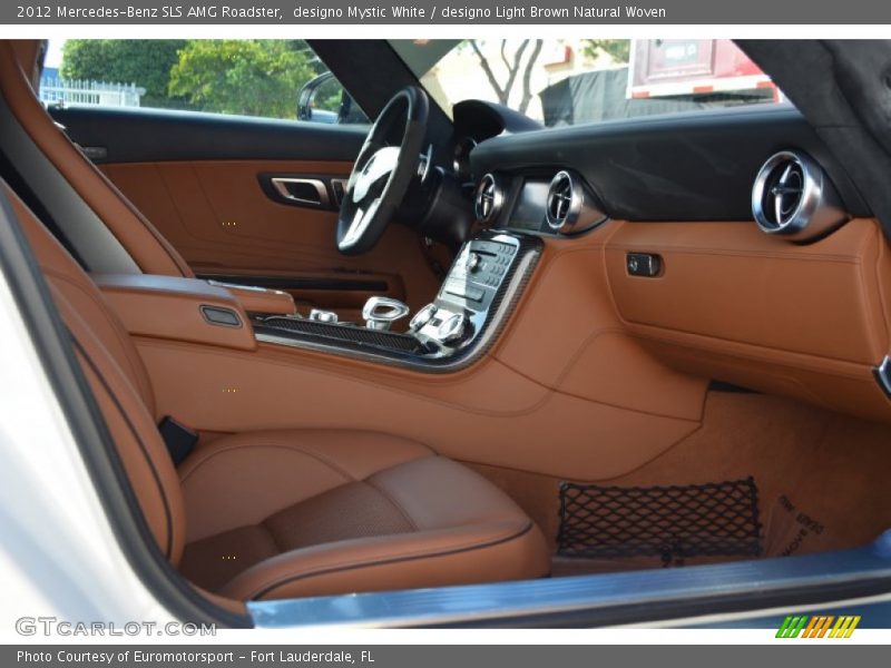 designo Mystic White / designo Light Brown Natural Woven 2012 Mercedes-Benz SLS AMG Roadster