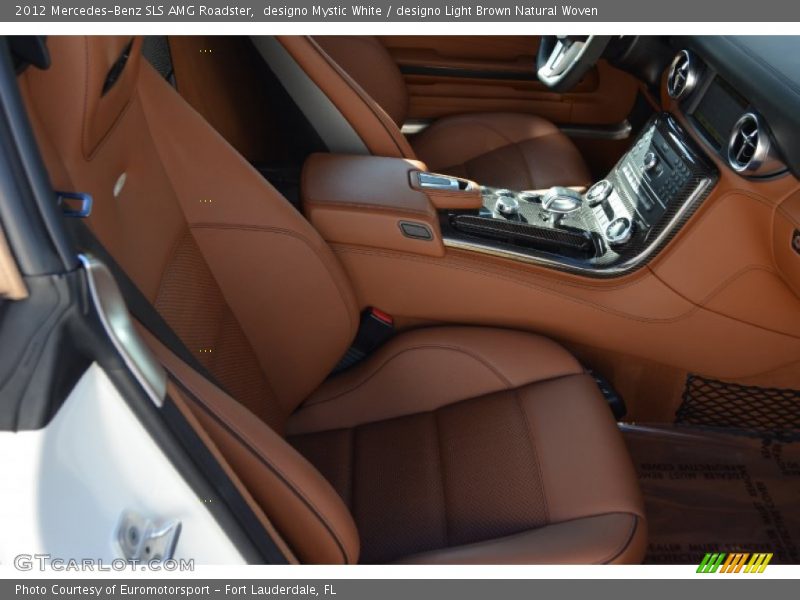 designo Mystic White / designo Light Brown Natural Woven 2012 Mercedes-Benz SLS AMG Roadster