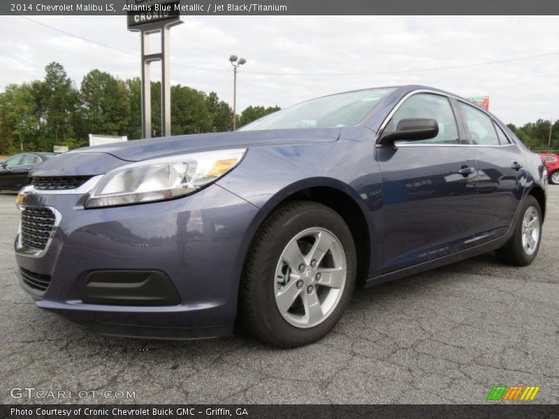 Atlantis Blue Metallic / Jet Black/Titanium 2014 Chevrolet Malibu LS