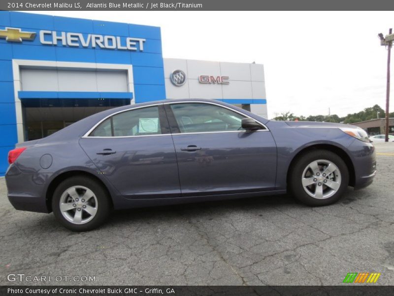 Atlantis Blue Metallic / Jet Black/Titanium 2014 Chevrolet Malibu LS