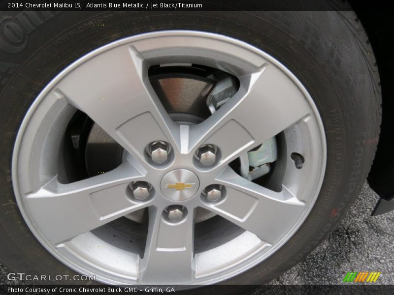 Atlantis Blue Metallic / Jet Black/Titanium 2014 Chevrolet Malibu LS