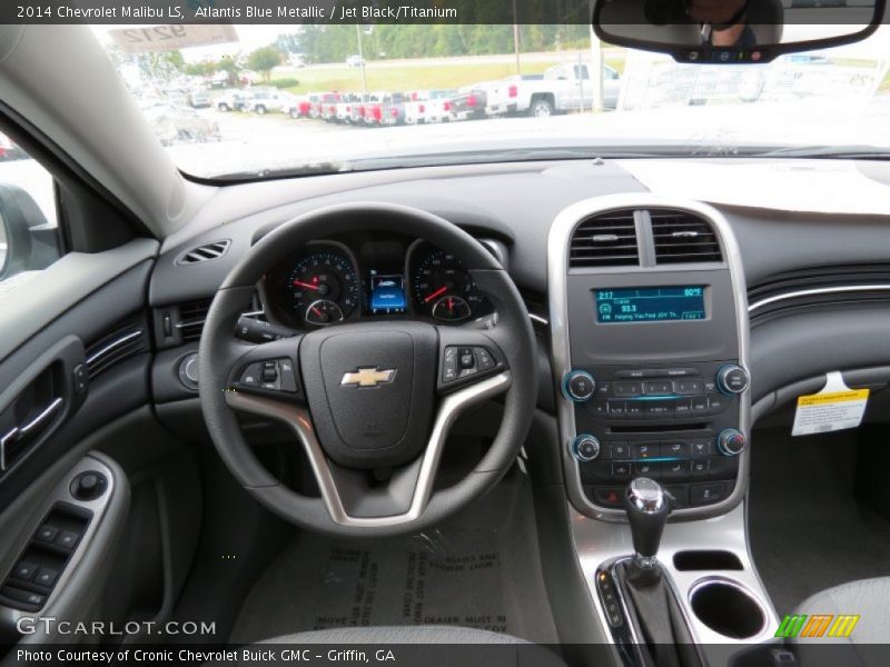 Atlantis Blue Metallic / Jet Black/Titanium 2014 Chevrolet Malibu LS
