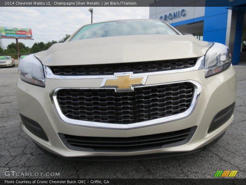Champagne Silver Metallic / Jet Black/Titanium 2014 Chevrolet Malibu LS