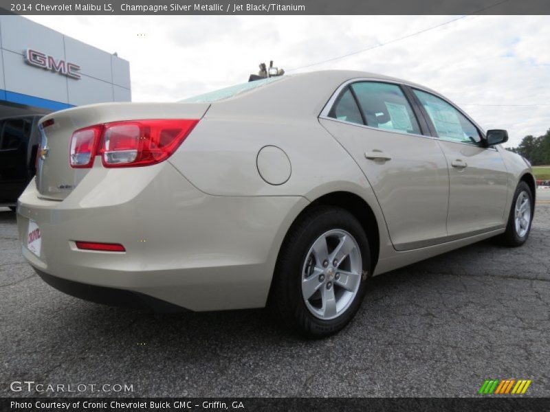 Champagne Silver Metallic / Jet Black/Titanium 2014 Chevrolet Malibu LS