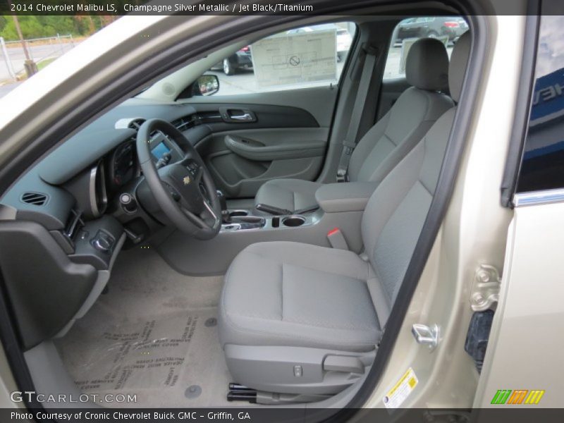 Champagne Silver Metallic / Jet Black/Titanium 2014 Chevrolet Malibu LS