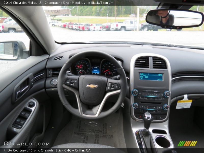 Champagne Silver Metallic / Jet Black/Titanium 2014 Chevrolet Malibu LS