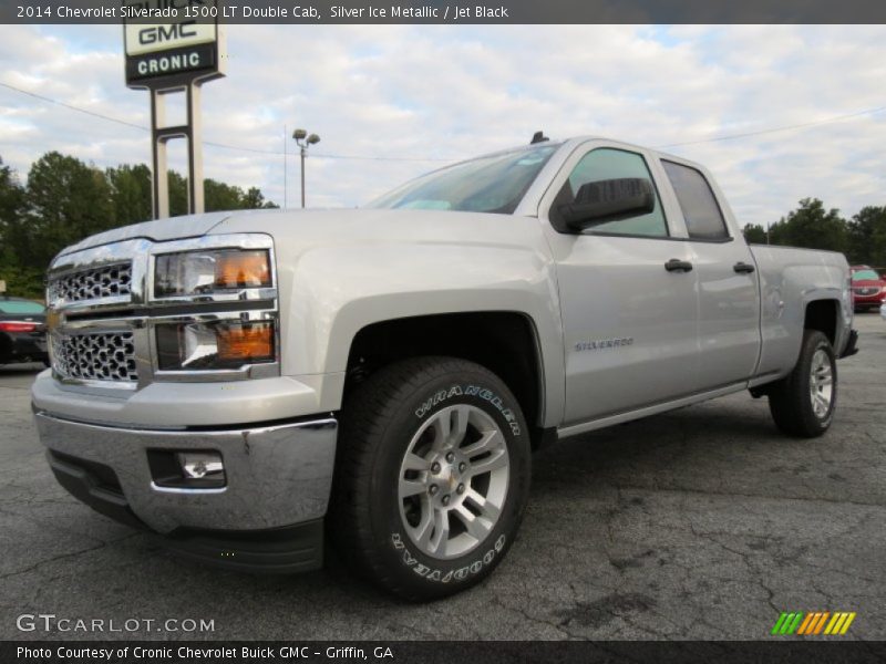 Silver Ice Metallic / Jet Black 2014 Chevrolet Silverado 1500 LT Double Cab