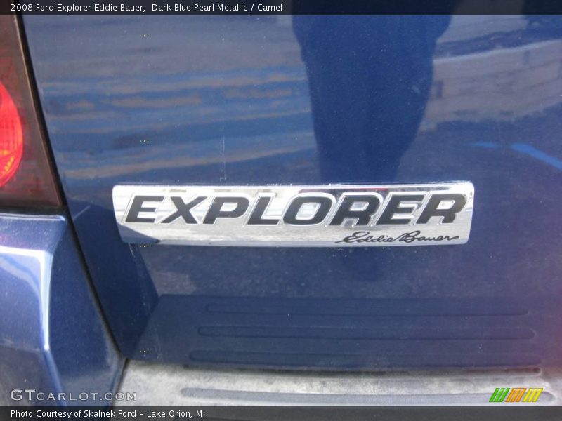Dark Blue Pearl Metallic / Camel 2008 Ford Explorer Eddie Bauer