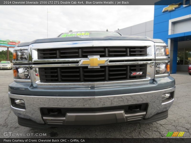 Blue Granite Metallic / Jet Black 2014 Chevrolet Silverado 1500 LTZ Z71 Double Cab 4x4