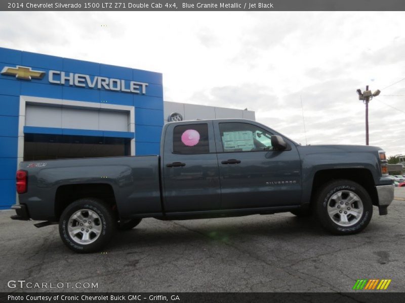 Blue Granite Metallic / Jet Black 2014 Chevrolet Silverado 1500 LTZ Z71 Double Cab 4x4