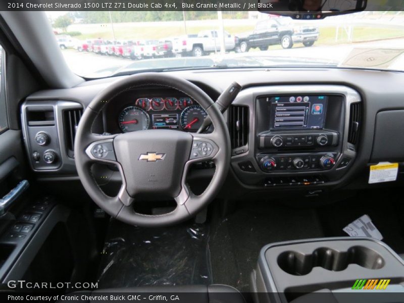 Blue Granite Metallic / Jet Black 2014 Chevrolet Silverado 1500 LTZ Z71 Double Cab 4x4