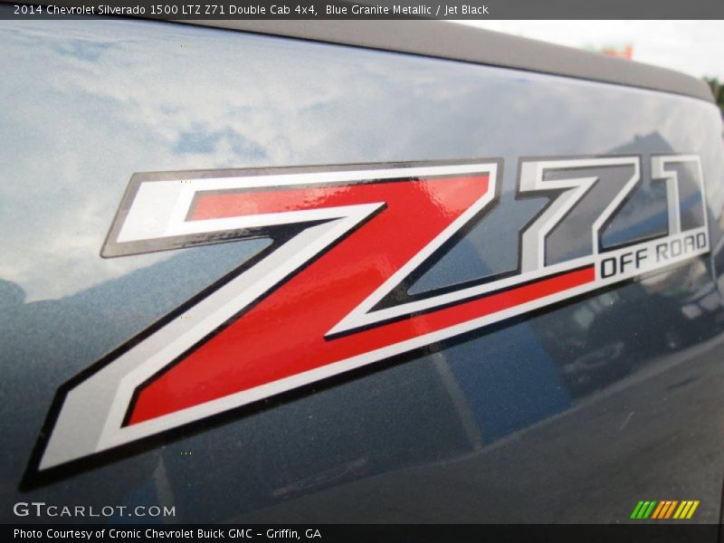 Blue Granite Metallic / Jet Black 2014 Chevrolet Silverado 1500 LTZ Z71 Double Cab 4x4