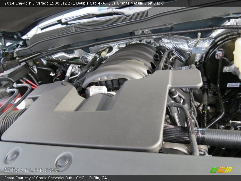 Blue Granite Metallic / Jet Black 2014 Chevrolet Silverado 1500 LTZ Z71 Double Cab 4x4