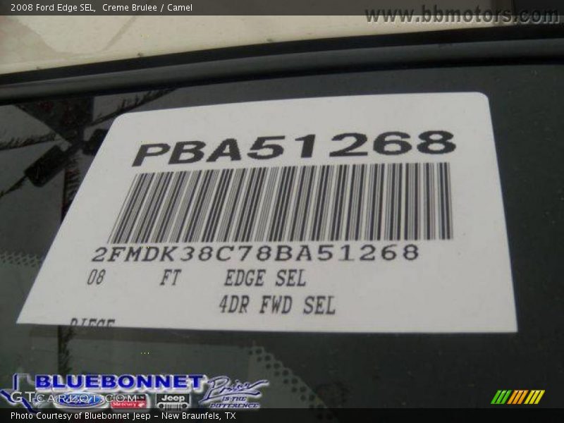 Creme Brulee / Camel 2008 Ford Edge SEL