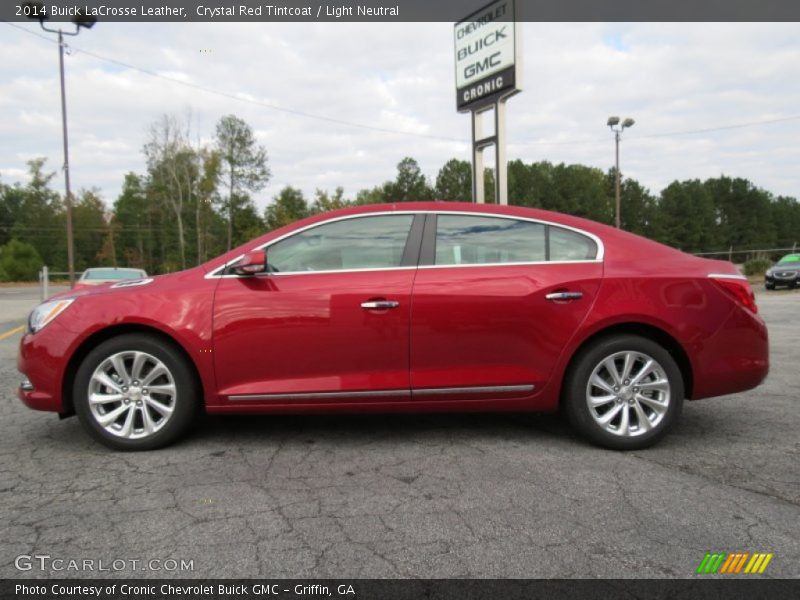 Crystal Red Tintcoat / Light Neutral 2014 Buick LaCrosse Leather