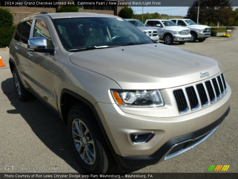 Cashmere Pearl / New Zealand Black/Light Frost 2014 Jeep Grand Cherokee Limited 4x4